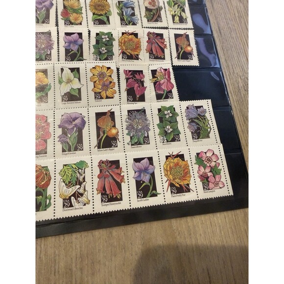 U.S. COMM SHEET OF 69 SCOTT#2696a 1992 29ct WILDFLOWERS MNH P#P2222 - Picture 4 of 9
